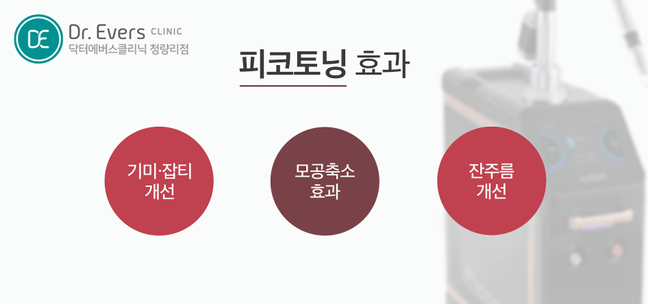 피코토닝 청량리피부관리 청량리피부과